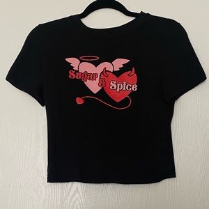 sugar and spice crop top